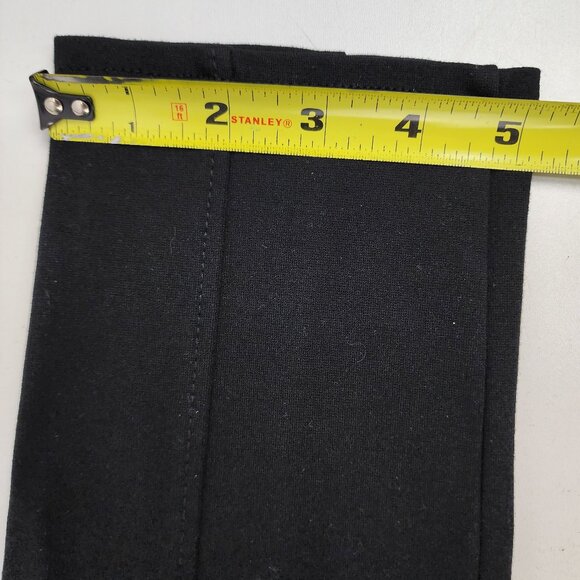 Ci Sono Women Medium 27x25 Black Pull On Elastic Waist Knit Ponte Pants Leggings - Picture 7 of 13